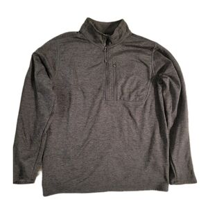 The North Face Canyonlands Long Sleeve Gray Quarter 1/4 Zip Fleece Sweater Men L